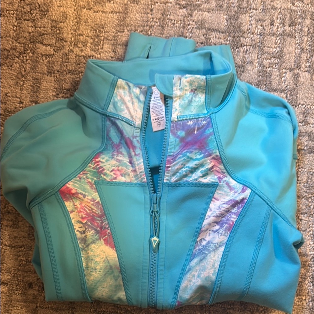 Ivivva Blue Jacket with Multicolor Accents